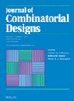 Journal Of Combinatorial Designs