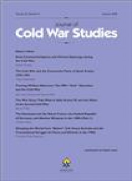 Journal Of Cold War Studies